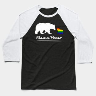 'Proud Mama Bear LGBT' Amazing Rainbows Gift Baseball T-Shirt